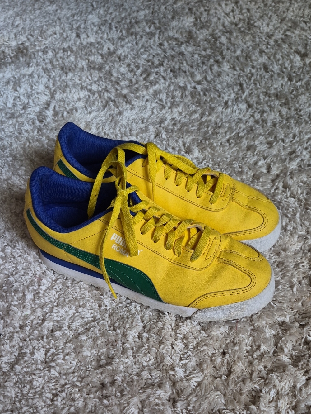 Puma Yellow & Green Men's Sneakers - Picture 1 of 5